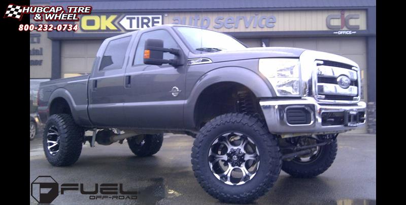 vehicle gallery/ford f 350 fuel dune d524 0X0  Machined Black wheels and rims